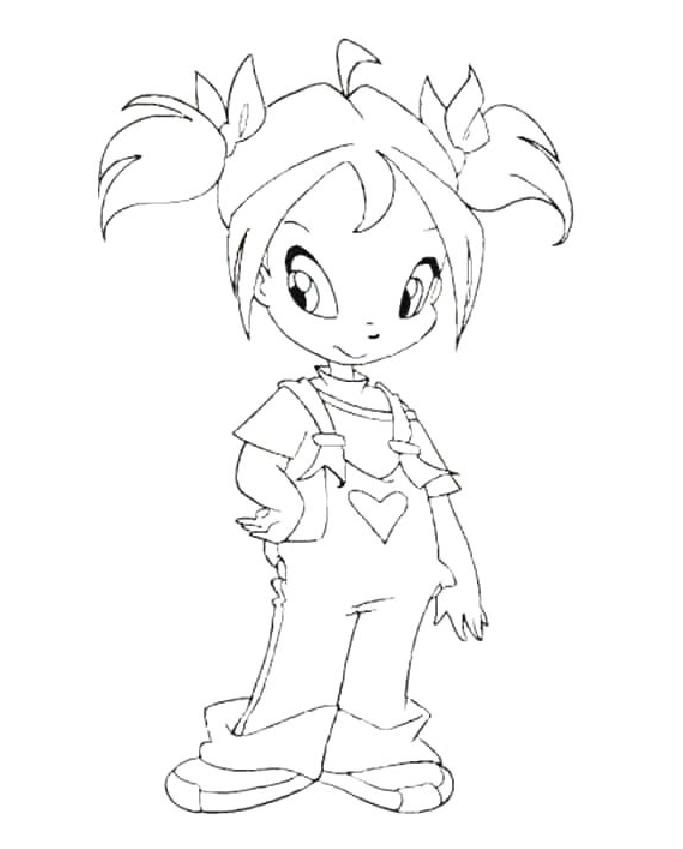 coloriage winx la petite